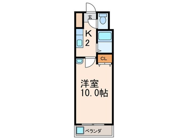 ニュ－エバ－グリ－ン八幡の物件間取画像